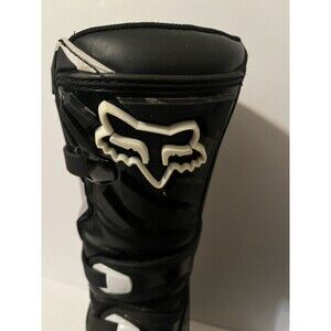 Fox Racing Comp 3 Youth Motocross Boots Black Size Y8 Used